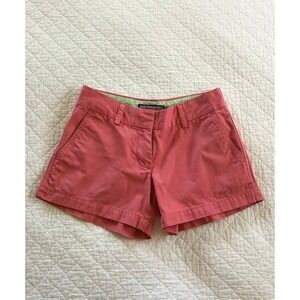 Vineyard Vines Women's Size 0 Pink Chino Shorts Casual Preppy Pool Party Beach